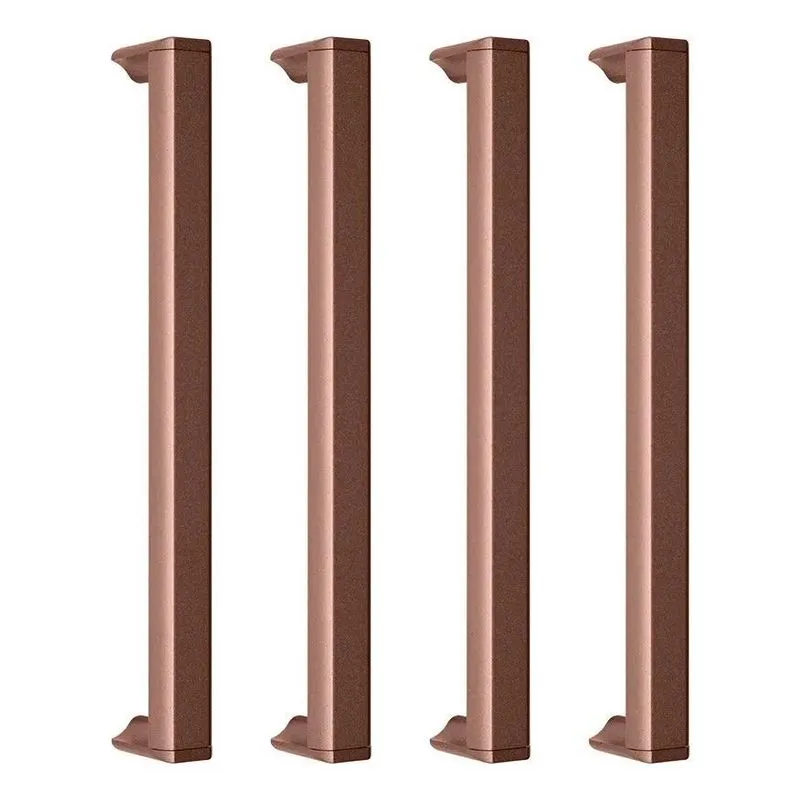 4 Uni Puxadores De Móveis Porta Armario Cozinha Cobre Fosco