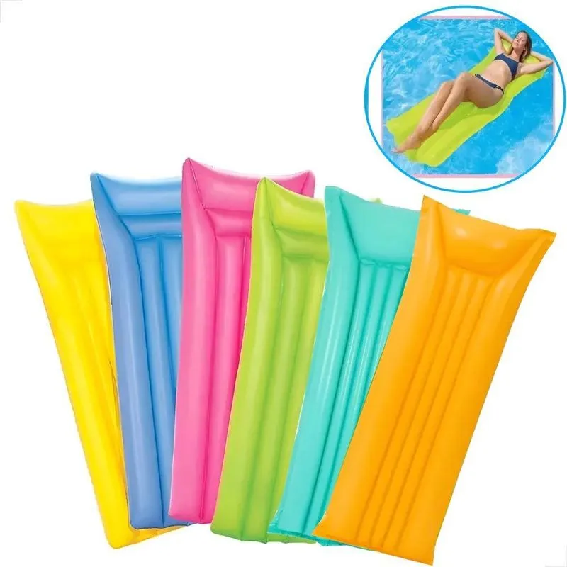 Colchão Bronzeador Inflável Bóia Piscina Praia 183 Laranja