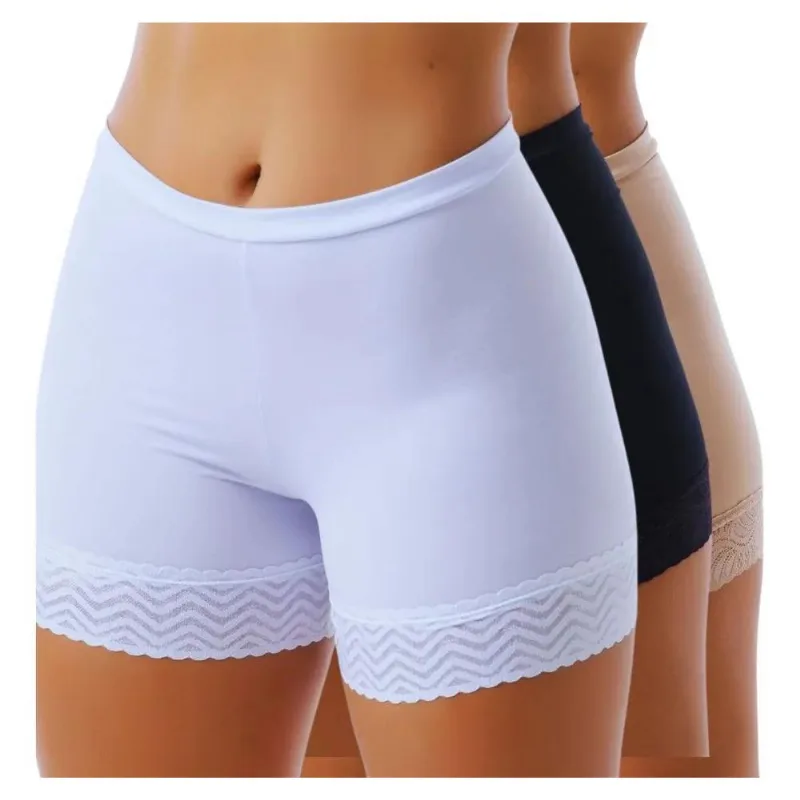 3x Kit 3 Short Anágua Para Usar Por Baixo De Vestido/saia,