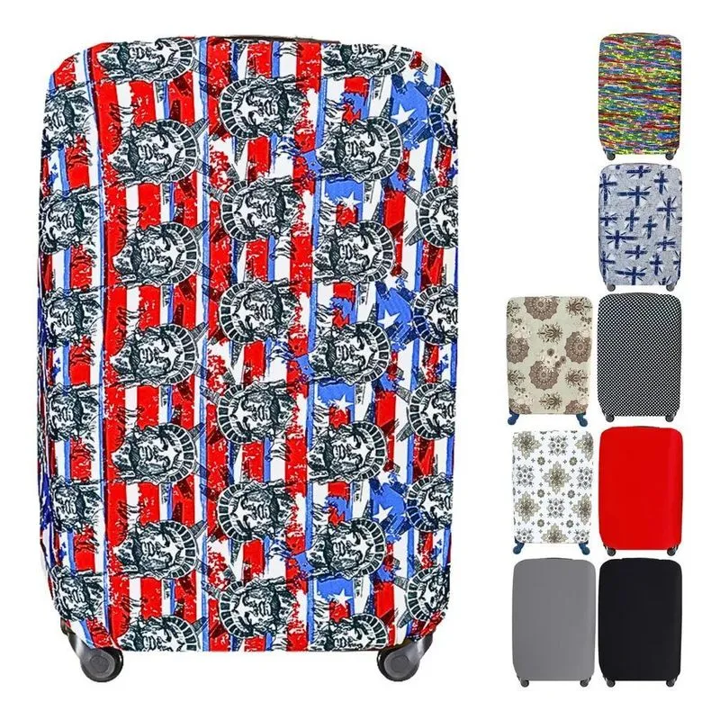 3x Capa Para Mala Media Com Elastano Estampada 2