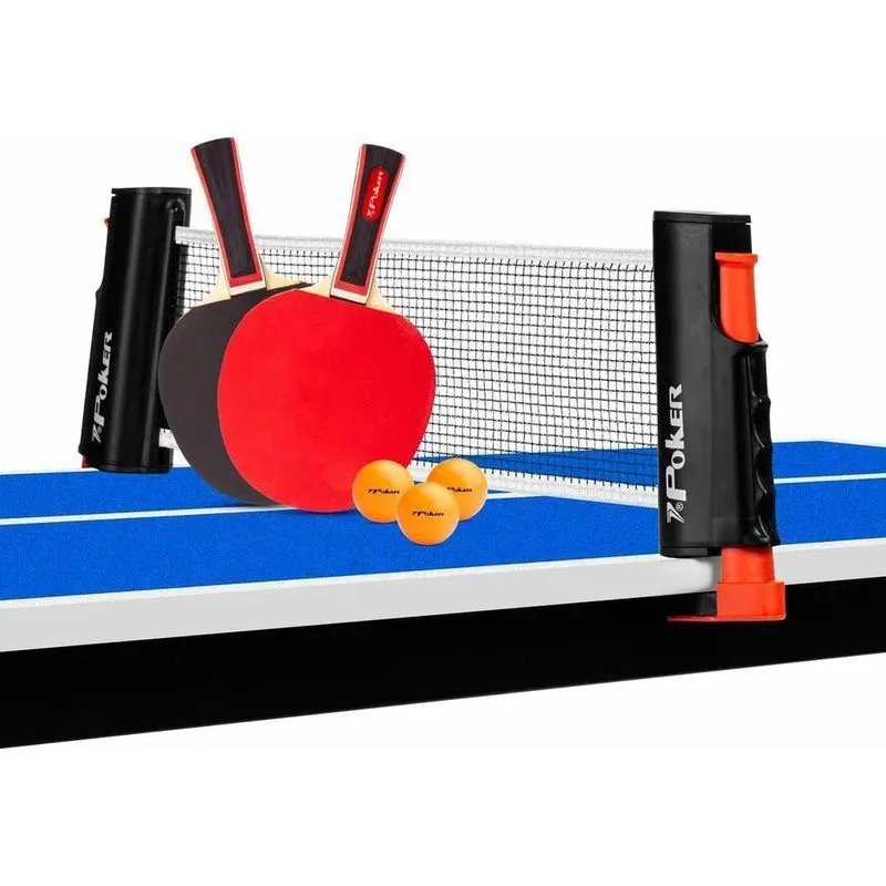 10x Kit Ping Pong Poker Pro 2 Raquete Rede Retrátil 3 Bolas
