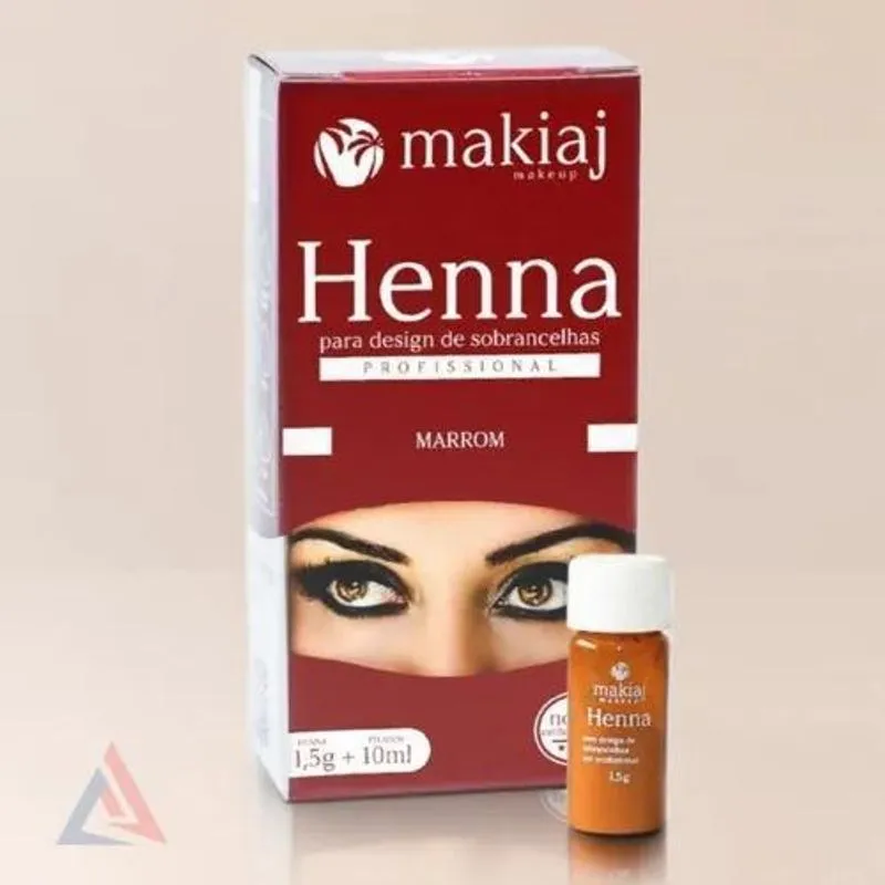 3x Henna Makiaj Desing De Sobrancelhas Profissional 1,5g 10m