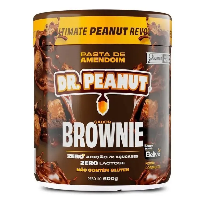 Dr. Peanut Pasta De Amendoim Com Whey Protein Pot Brownie