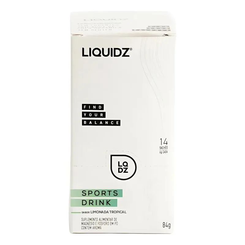 Isotônico Liquidz Sport Drink Cx 14 Doses Limonada Tropical