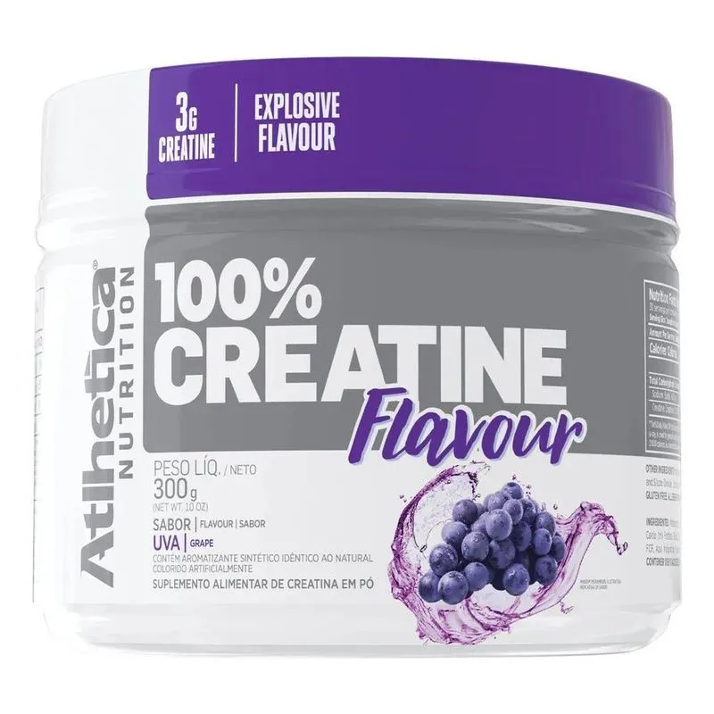 100% Creatine Flavour Atlhetica Nutrition 300g Uva