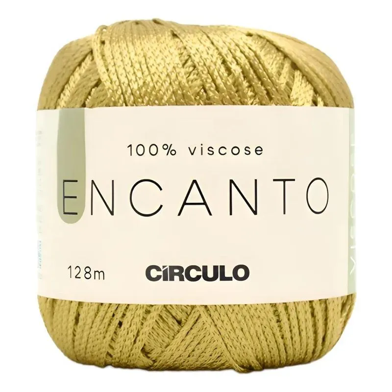 10x Linha Fio Encanto Para Croche 128m Circulo 100% Viscose