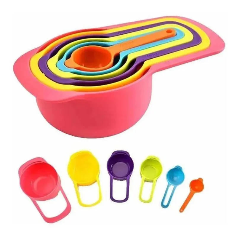 Conjunto Kit Colher Colheres Xícaras De Medida 6 Peças