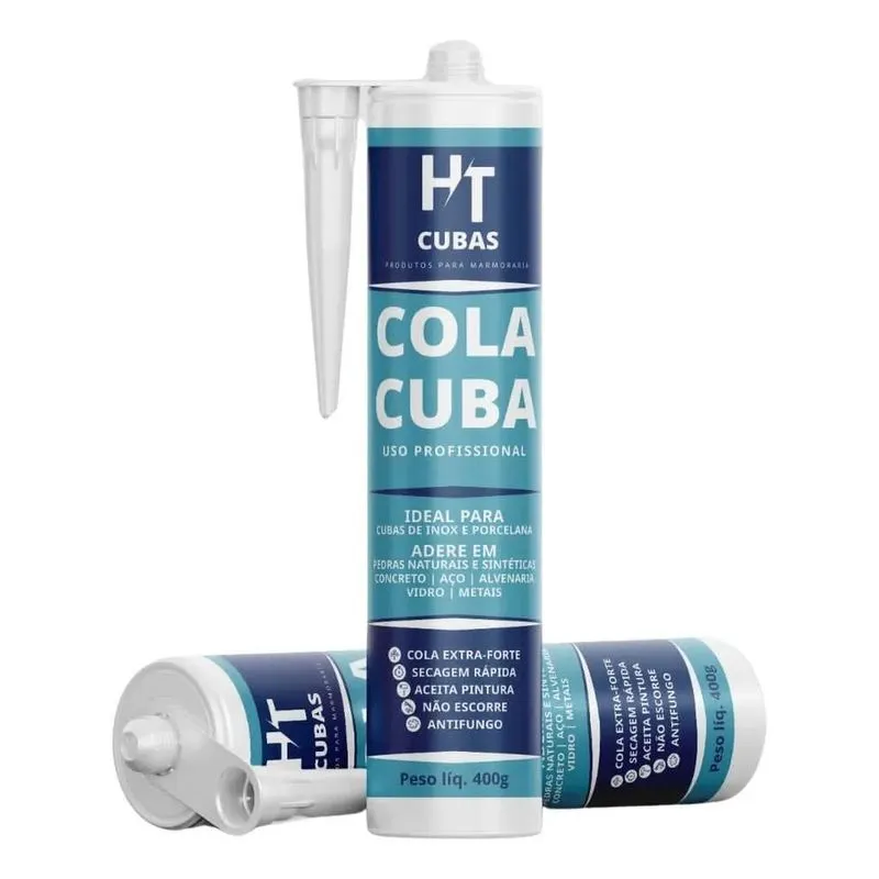 10x Silicone Selante Cola Pu40 Cuba Pia Inox Granito Mármor
