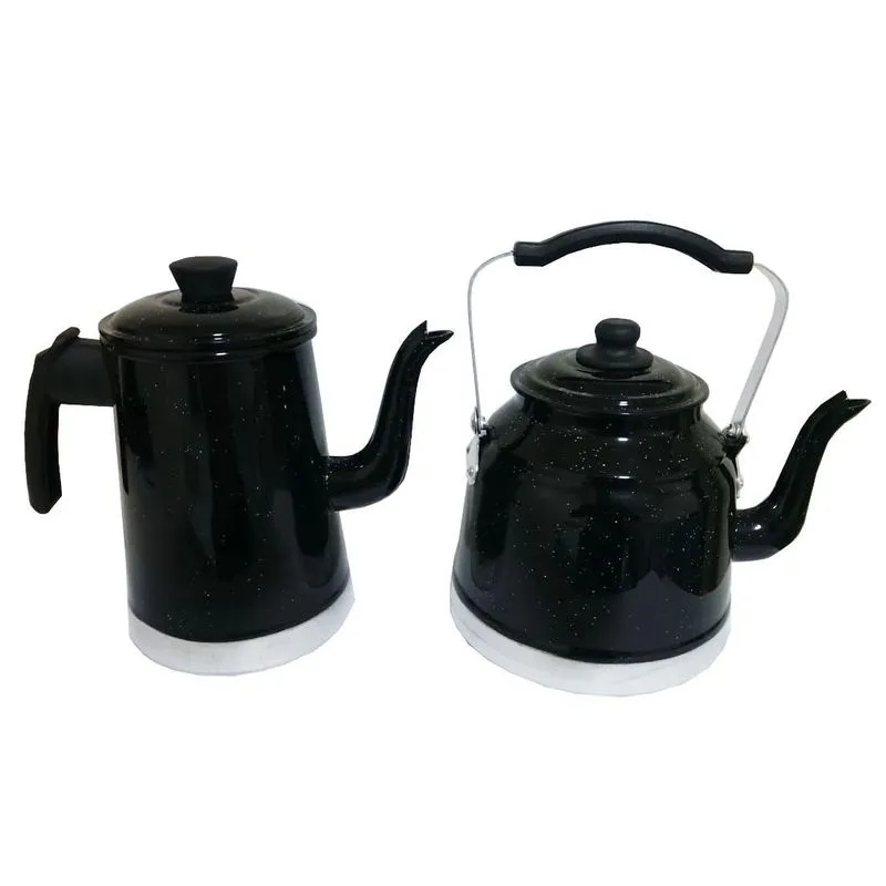 Conjunto Bule 1.7l, Chaleira 2.3l Preto Pigmentado Belmar