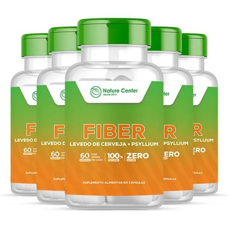 Suplmento Fiber Levedo De Cerveja 5 Unid Nature Center