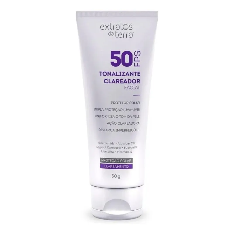 10x Tonalizante Clareador Fps 50 - Dermolight Extratos Da T