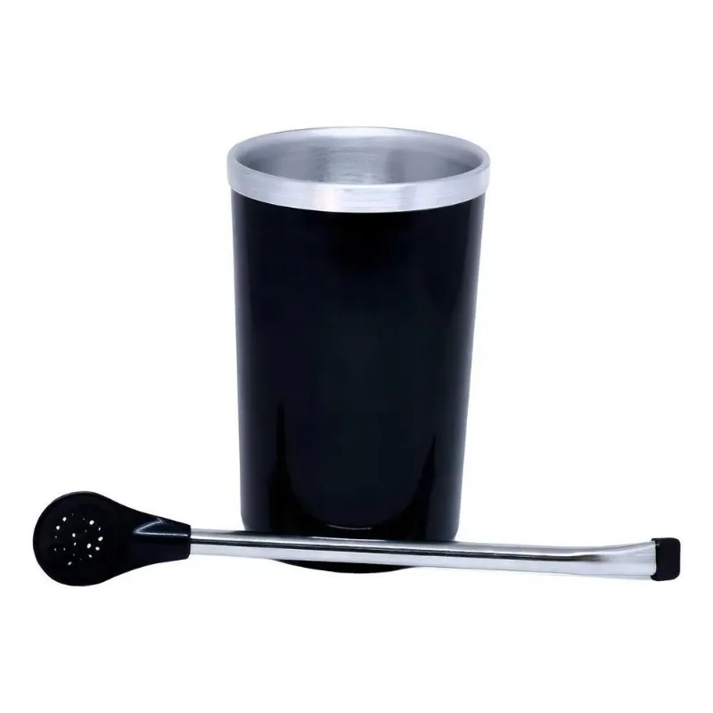 5x Copo Cuia Térmico Alumínio Bomba Inox Erva Mate Tereré 34