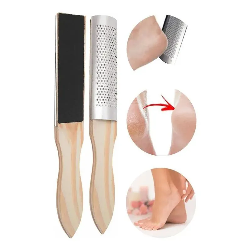 10x Ralixa Lixa De Pés Com Ralo Para Calosidade Pedicure