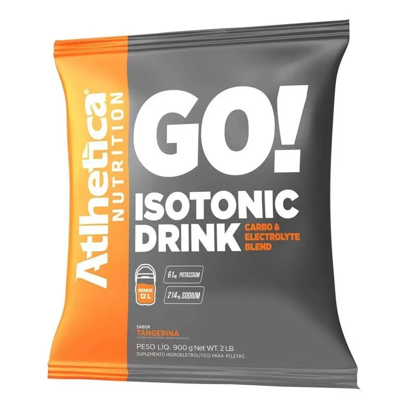 5x Atlhetica Nutrition Isotonic Drink 900g Sabor Tangerina