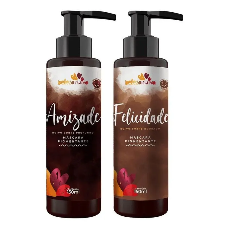10x Kit Beleza Ruiva Tonalizante Amizade E Felicidade