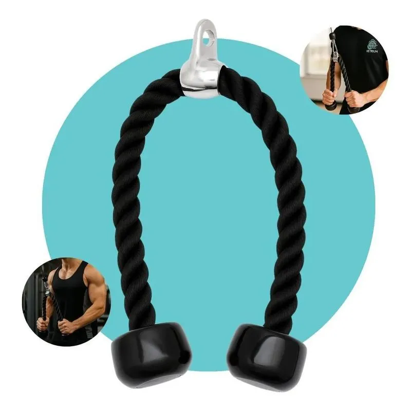 Corda Puxador Triceps Para Cross Over Profissional Academia