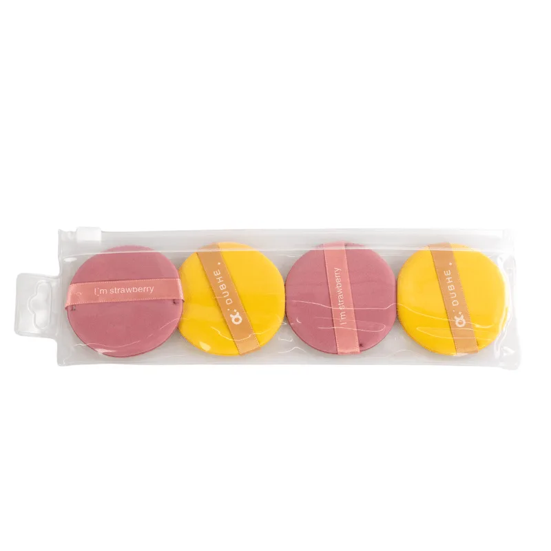 Kit De 4 Esponjas Com Alça Achatadas Redondas Modelo 2