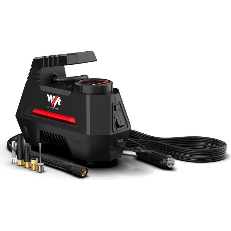 5x Mini Compressor Automotivo Com Calibrador Digital 150 Psi