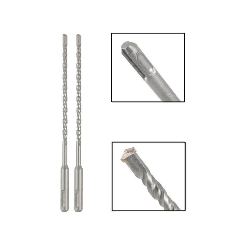 Jogo 2 Brocas Sds Plus 6X310 Mm Aço Carbono Tungstênio