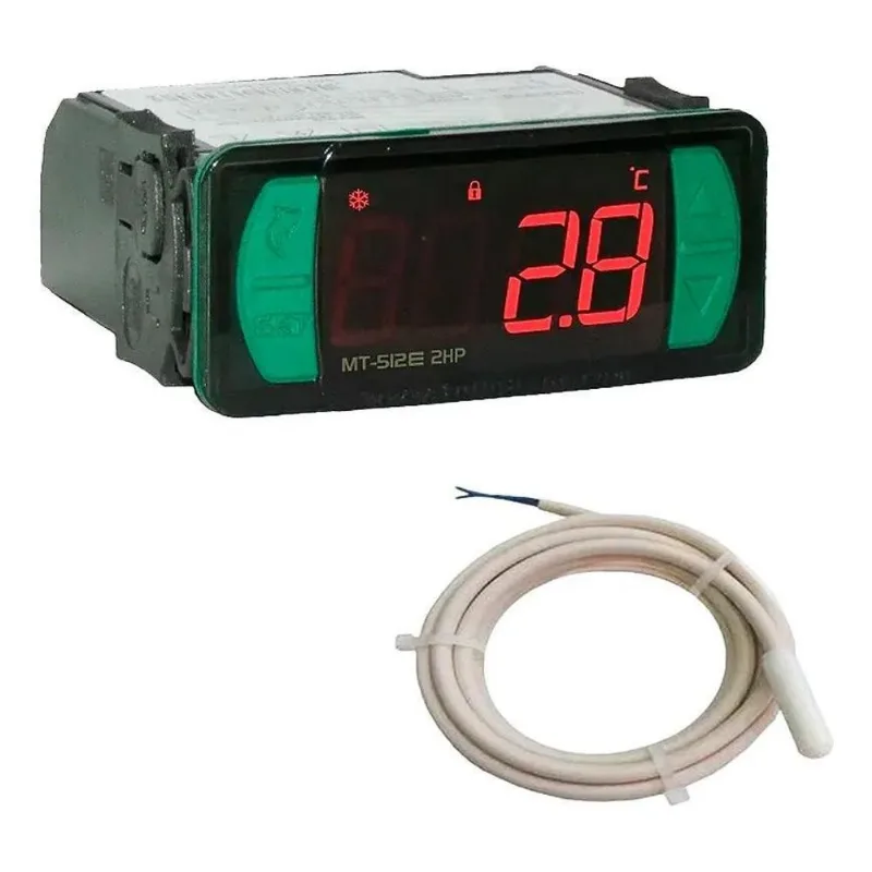 2x Controlador Temperatura Mt-512e 2hp Full Gauge (c/ Sensor