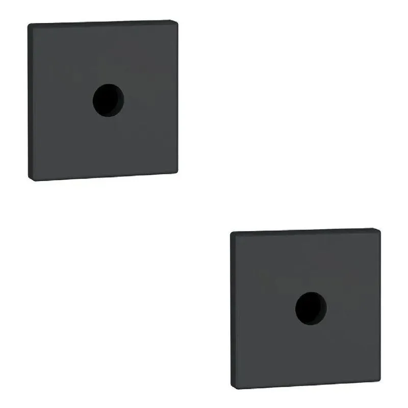 3x Acabamento De Fechadura Tetra Stam 1001/1002/1004 Preto