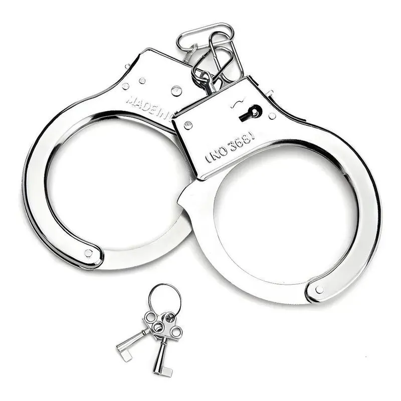 10x Par De Algemas De Metal Policial Festas Fetiche Fantasi