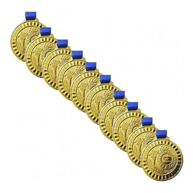 10x Kit Medalha 10 Unidades 29mm Mini Honra Ao Mérito