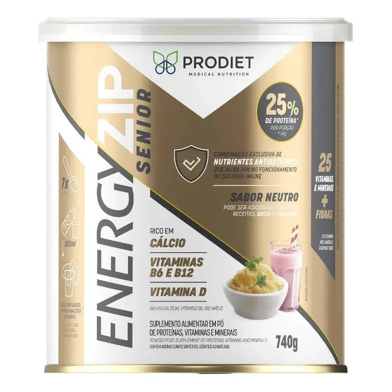 10x Suplemento Energyzip Senior 740g Unidade Prodiet