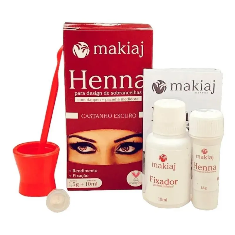 Henna Sobrancelhas Makiaj Alto Rendimento E Fixação Rena