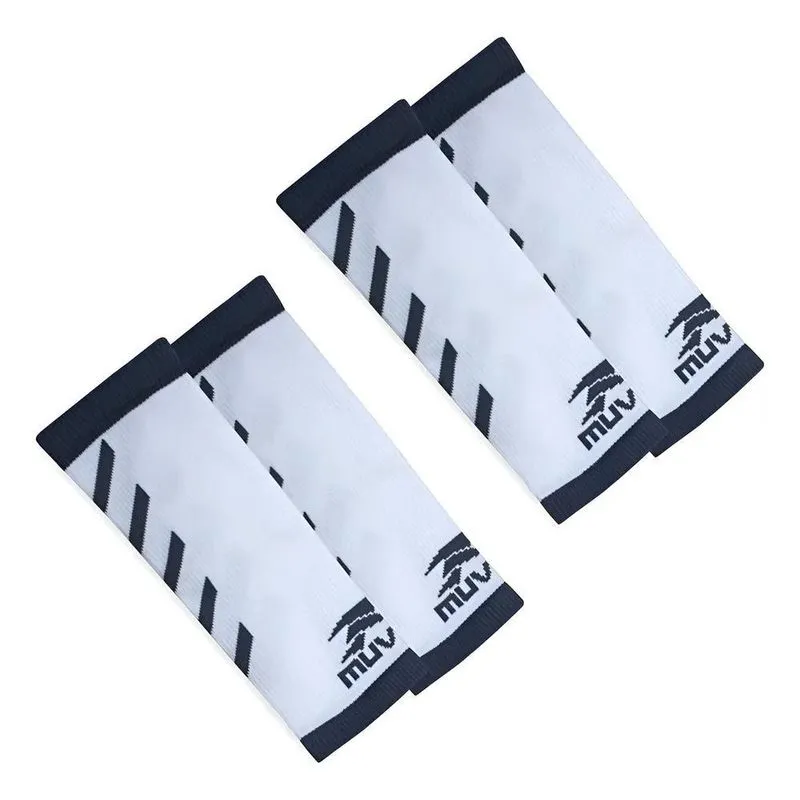 Kit 2 Pares Manguito Curto Voleibol Muvin Vôlei Branco G/gg