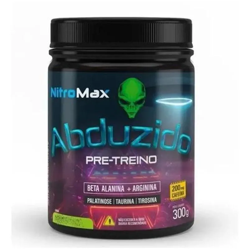 3x Nitromax Pré Treino Abduzido 300g Sabor Açaí Com Guaraná