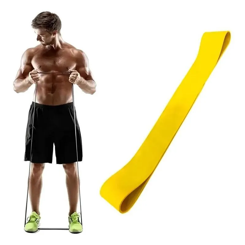 Faixa Elastica Rubber Band Mini Band Pilates Leve (amarelo)