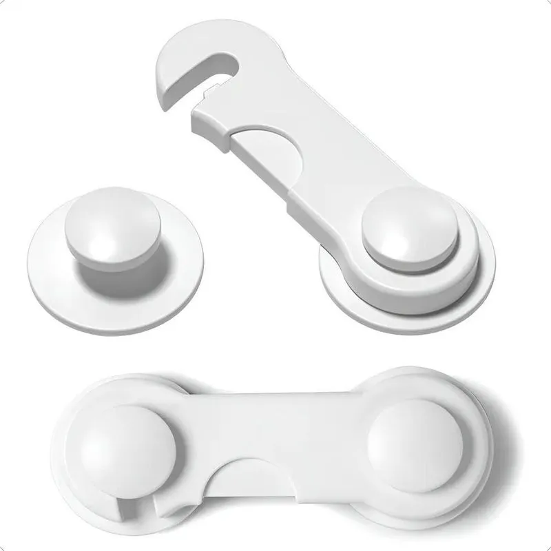 2x Trava De Segurança Bebê Crianças Gaveta Armário - Kit Com
