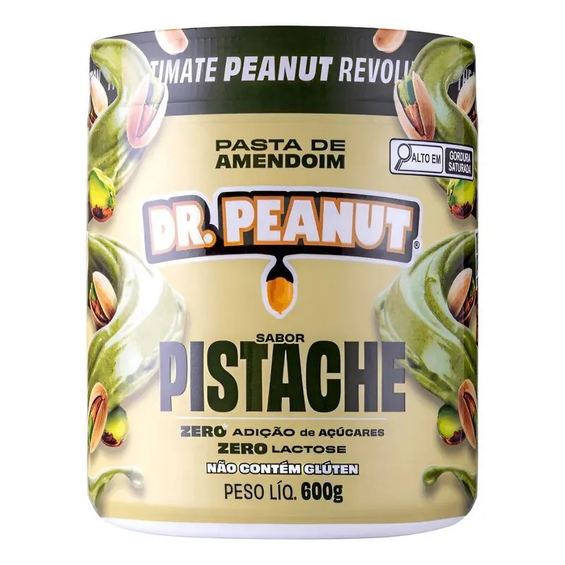 Pasta De Amendoim Dr. Peanut 600g Novos Sabores Pistache