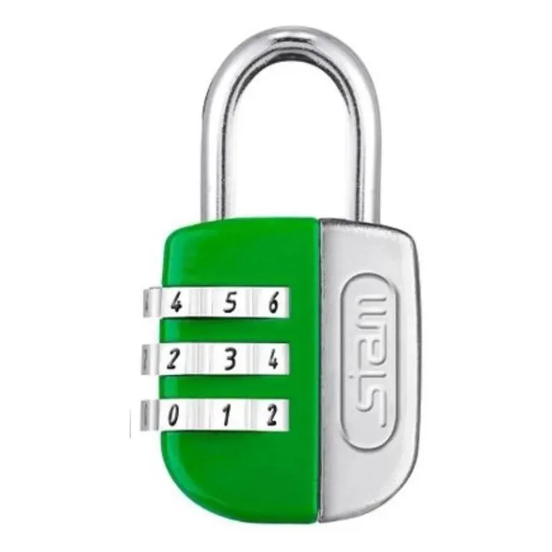 10x Cadeado 25mm Verde Mala Mochila Armário Porta Segredo S