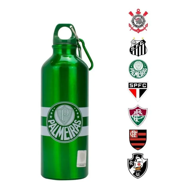 Garrafa Aluminio Squeeze Flamengo Time Futebol Ofi Palmeira