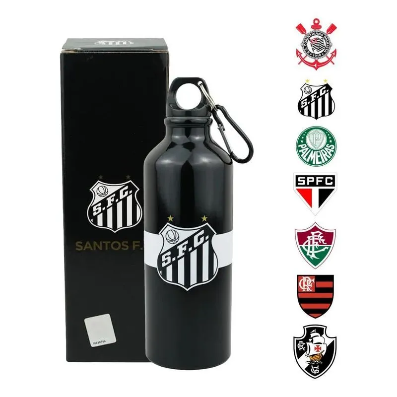 Garrafa Aluminio Squeeze Flamengo Time Futebol Ofi Santos F