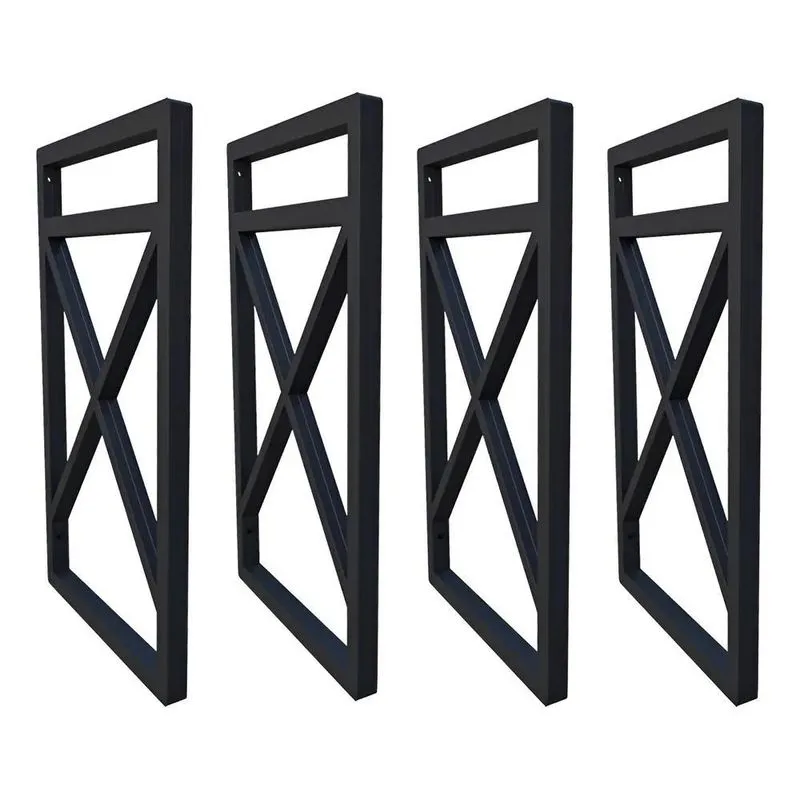 3x Quatro Suportes Estilo Industrial P/prateleiras 20cm Prof