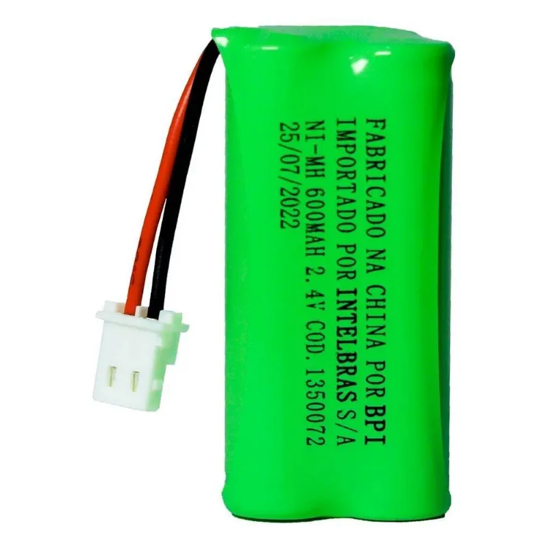 10x Bateria Intelbras P/tel. 2,4v 600mah Recarregá
