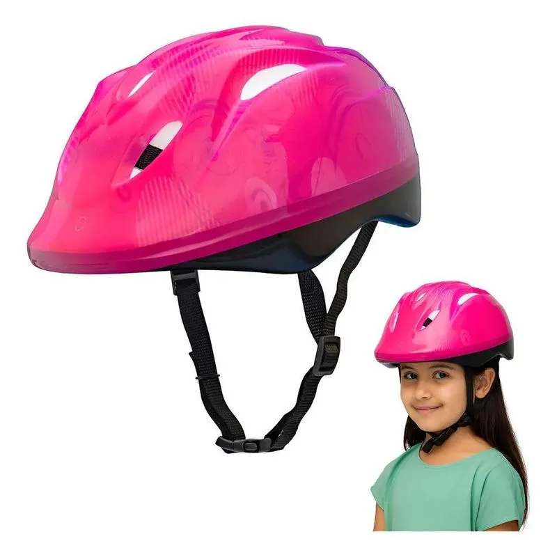Capacete Infantil Bicicleta Modelo Rapid Vermelho (M) 52-56