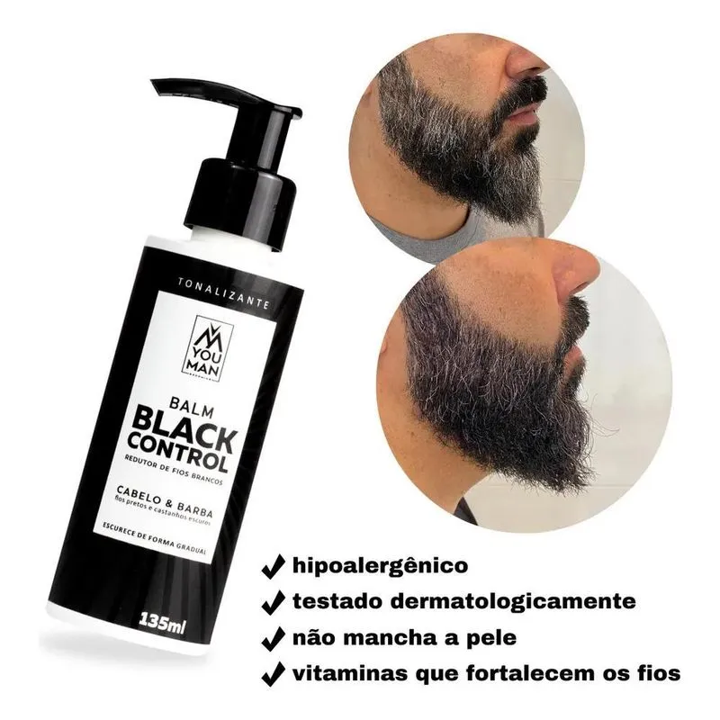 10x Tonalizante Escurecedor Hipoalergenico Black Control Re