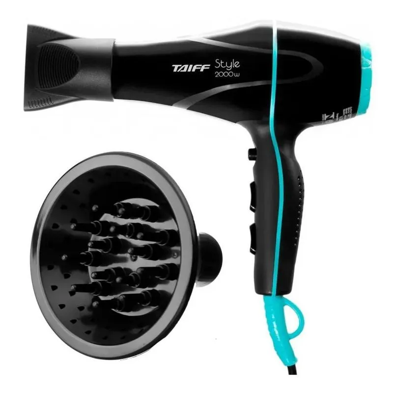 10x Secador Taiff Profissional Style 2000w E Difusor Cachos