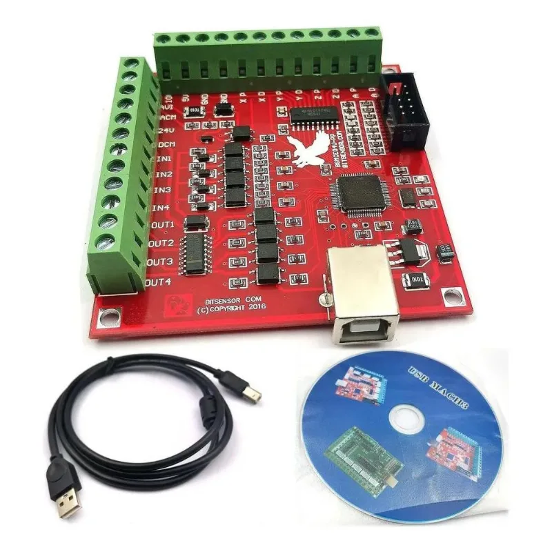 3x Placa Controladora Cnc Usb Mach3 100khz Interface 4 Eixos