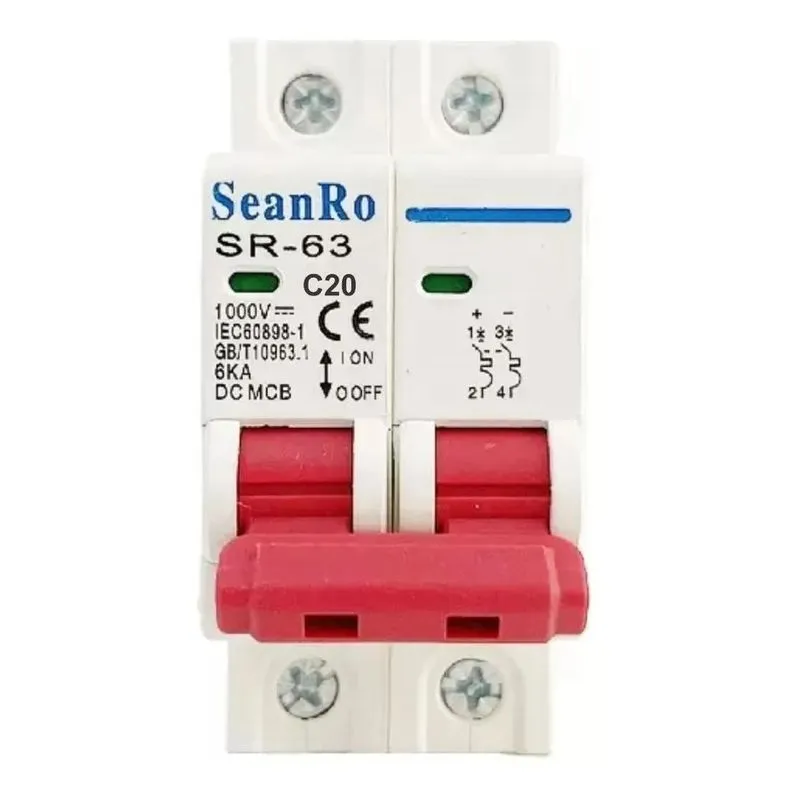 Disjuntor Cc 16a 20a 25a 32a 40a 50a 63a Solar F 20 A - 1000