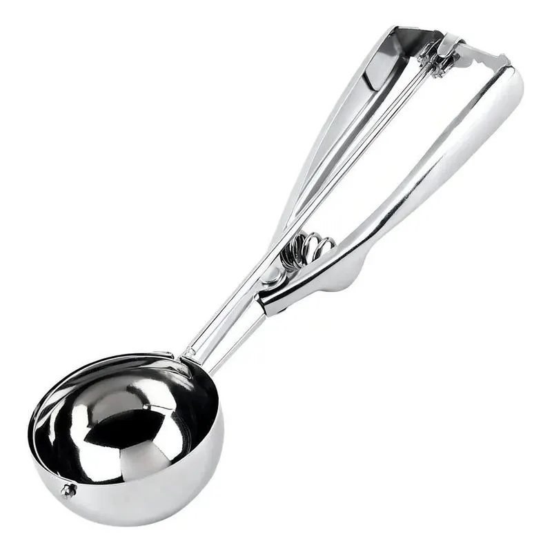 Colher Para Sorvete Grande Com Mola E Extrator Em Aço Inox C