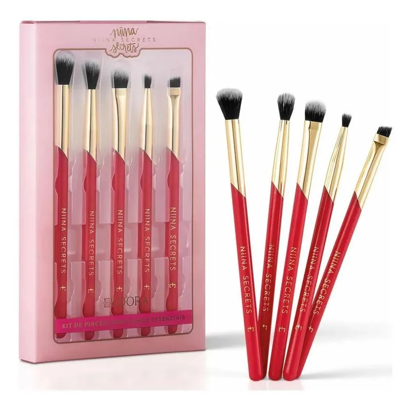 3x Kit Pincéis Para Olhos Essenciais Niina Secrets Eudora Co