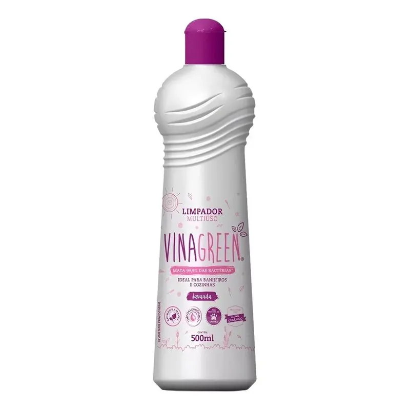 5x Limpador Vinagreen Lavanda Multiuso 100% Fácil Vegano 500