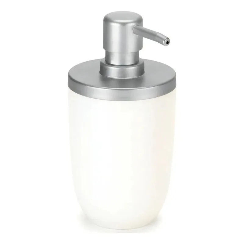5x Porta Sabonete Liquido Luxo Para Lavabo Cor Branco Com Pr