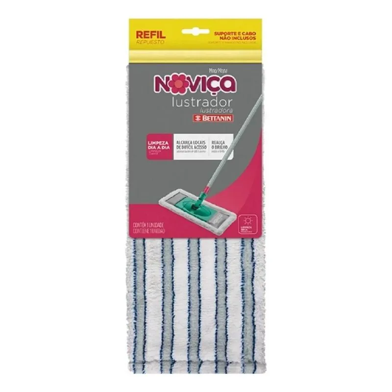 2x Refil Mop Lustrador Noviça - 4716