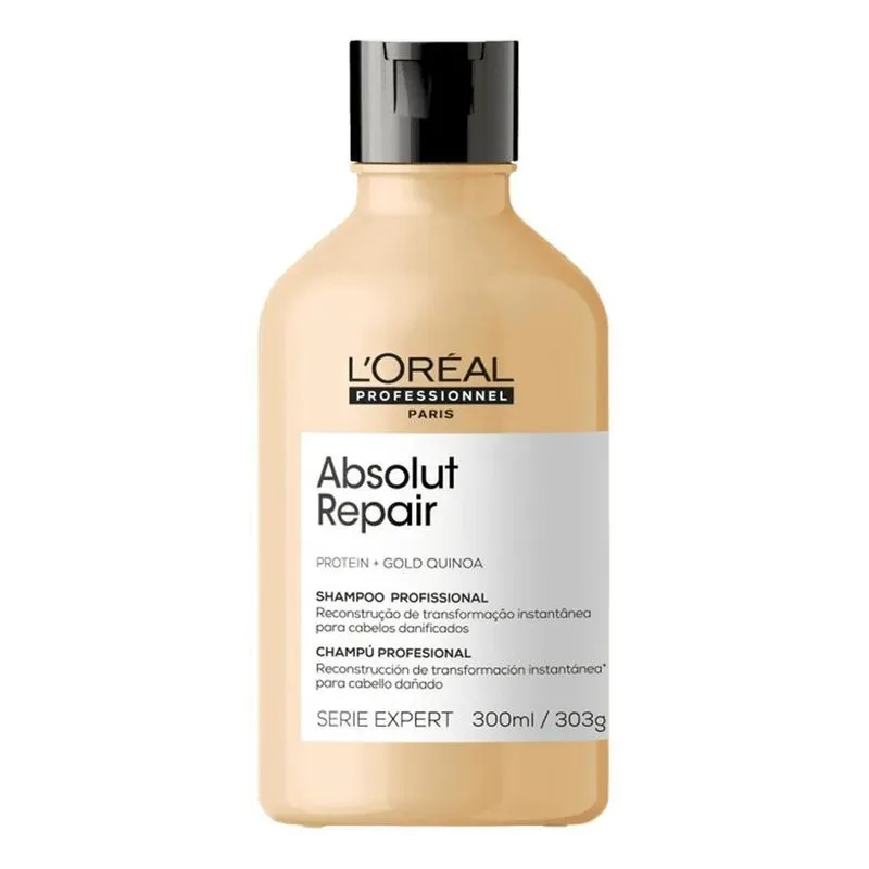 10x Shampoo Gold Quinoa + Protein 300ml L'oréal Professionn